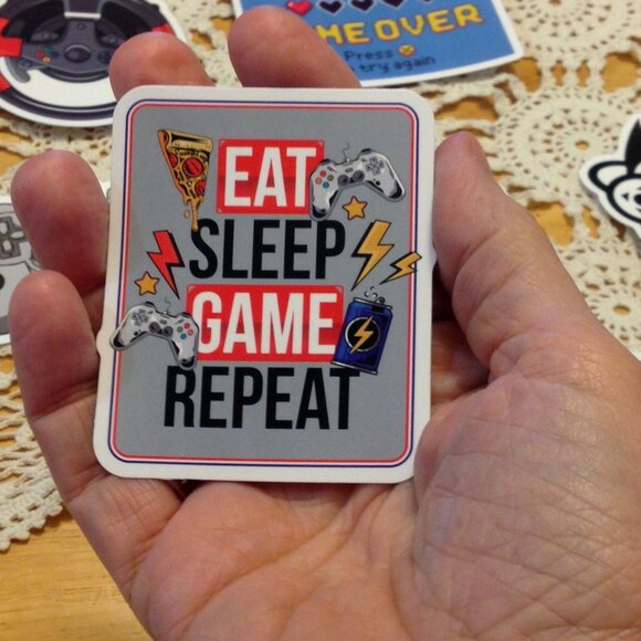 Video Gamer stickers for tablets, laptop, lockers, crafts, scrapbookng - Picture 6 of 7